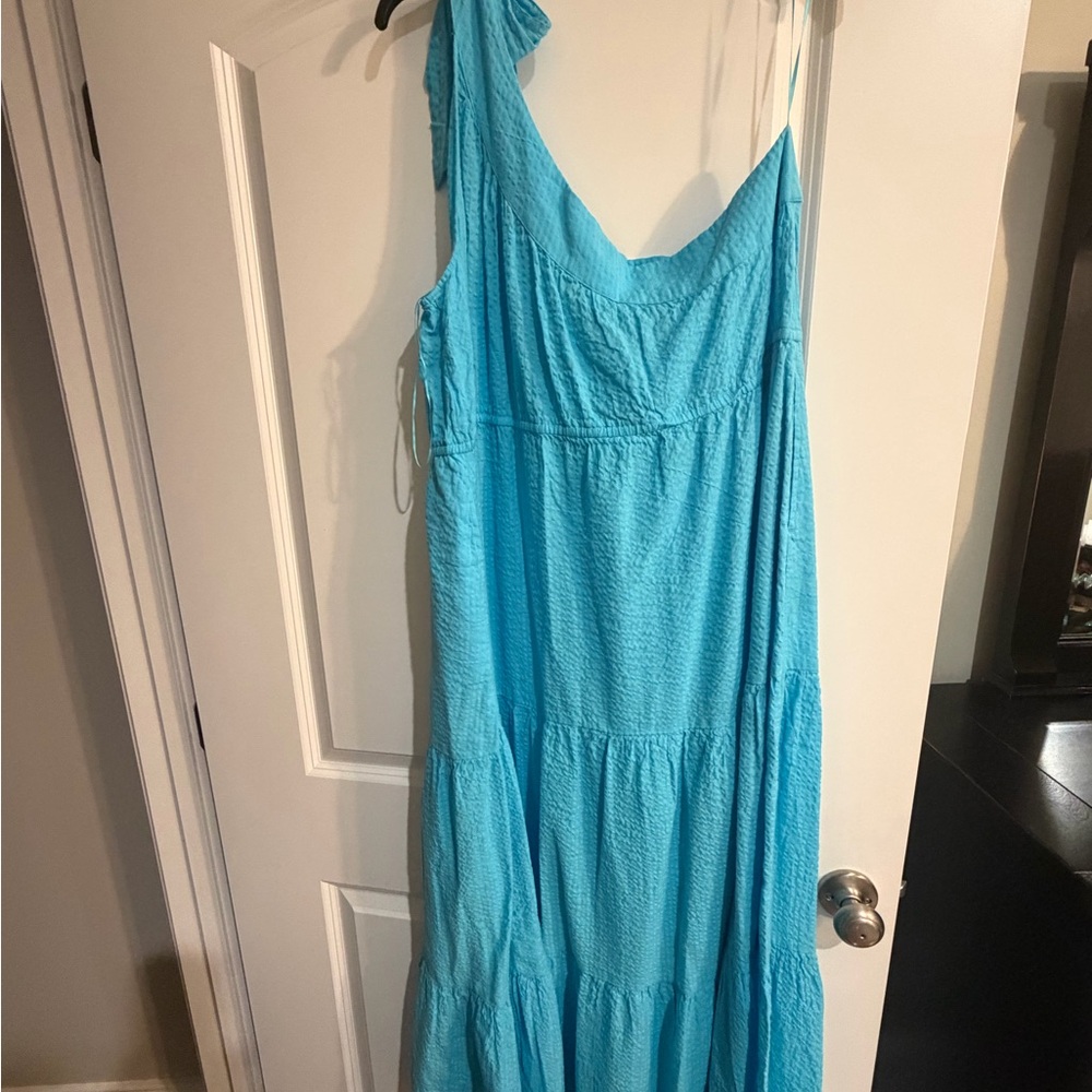 Crown & Ivy Vibrant Blue Maxi Dress